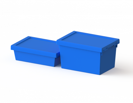 Вкладываемый многооборотный контейнер в с термовкладышем (600х400х175)