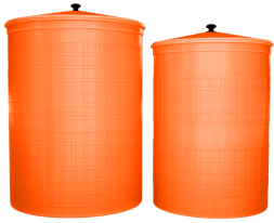 Бочка пластиковая садовая для дождевой воды и полива, 150л, терракотовый [350]