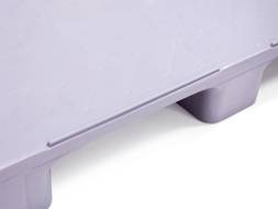 Паллет (поддон) пластиковый гигиенический cплошной на 9-ти ножках, 1200х1000х130 мм, серый [IR 1210-9L-G]