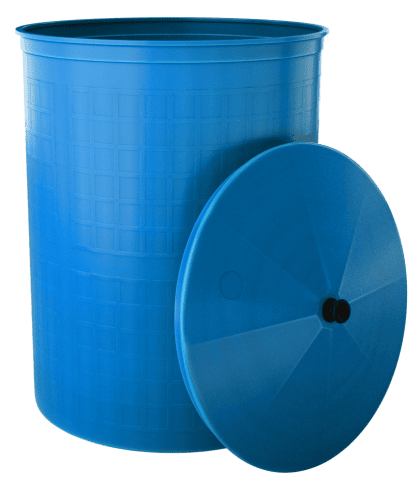 Бочка пластиковая садовая для дождевой воды и полива, 300л, голубой [361]