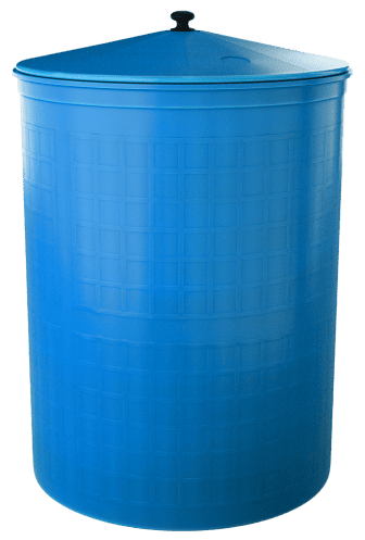 Бочка пластиковая садовая для дождевой воды и полива, 300л, голубой [361]