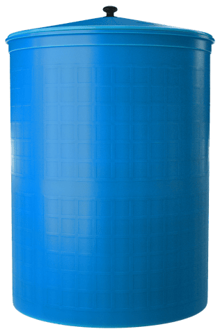Бочка пластиковая садовая для дождевой воды и полива, 300л, голубой [361]