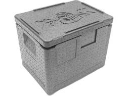 Термобокс пенополипропиленовый с крышкой STP Light, 400х300х320 мм, 22 л, 30 кг/м3
