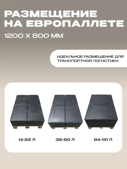 Термоконтейнер TERMOBOX Облегченный Light, 60 л, 600х400х400 мм, 30кг/м3