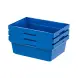 Контейнер пластиковый вкладываемый с усиленным дном INSTORE, 600х400х235 мм, синий [KVR 6422]