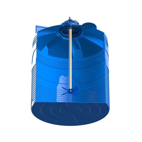 Емкость V 1000 литров с лопастной мешалкой