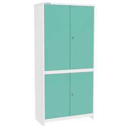 Шкаф медицинский двустворчатый ШММ-2-Ц с мастер-системой [10830]