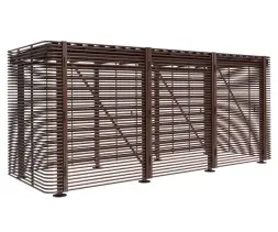 Контейнерная площадка для ТБО «МАФ - 6» без хозблока 9,5 м (на 6 контейнеров)