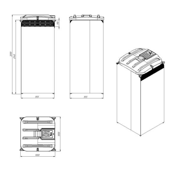 Комплект дачного душа Rostok 110