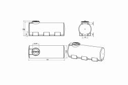 Емкость ЭВГ 500л зеленая