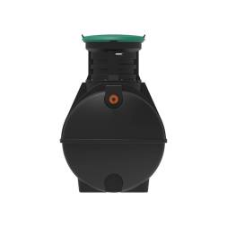 Автономная канализация Rostok Ground 8 с горловиной 600 мм и принудительным отведением, 3500 л, черный [504.3000.899.003]