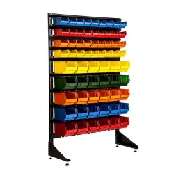 Стеллаж с пластиковыми ящиками 1501-0/4/5